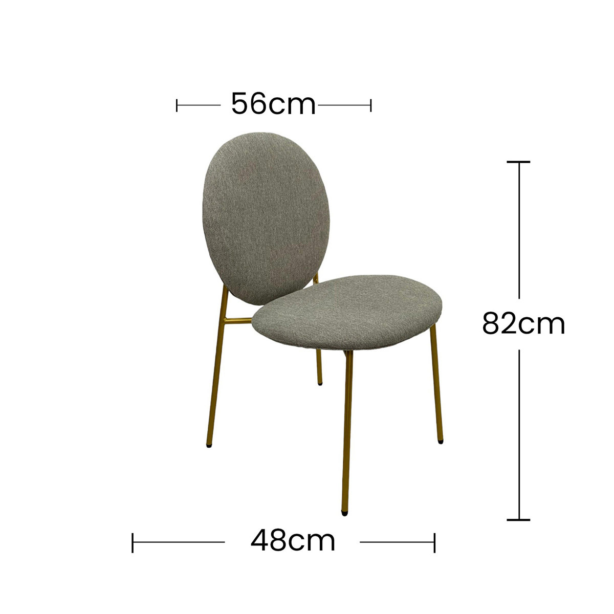 Silla de Comedor Colecci&oacute;n Silvery Gold CONCEPTS LIFE image number null