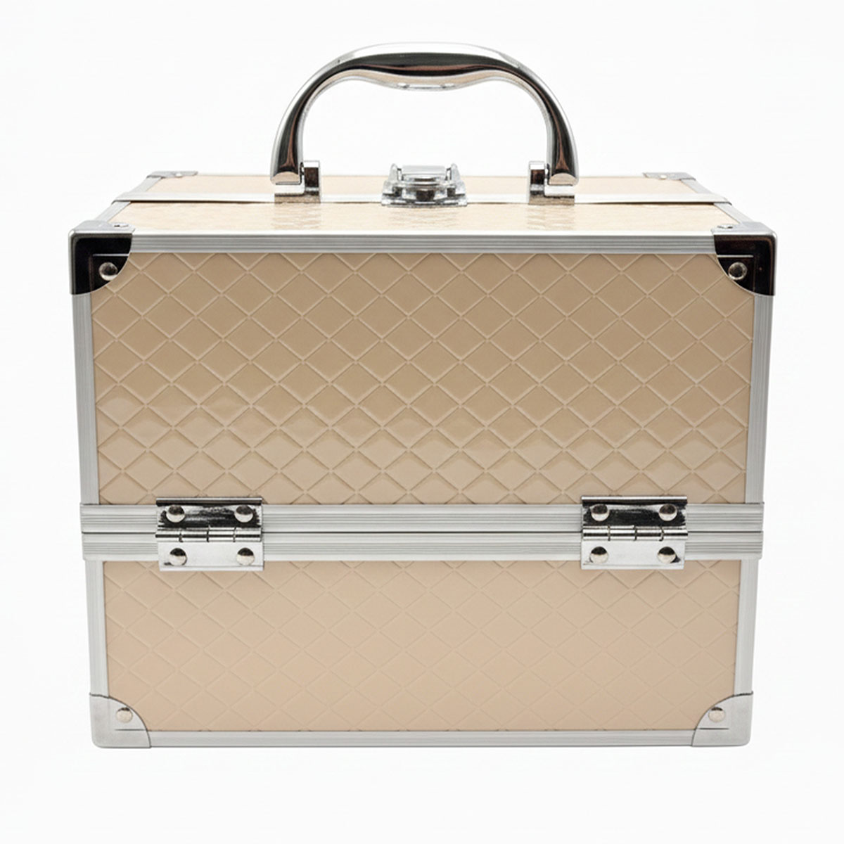 Caja Dura Quilted Cream Modella image number null