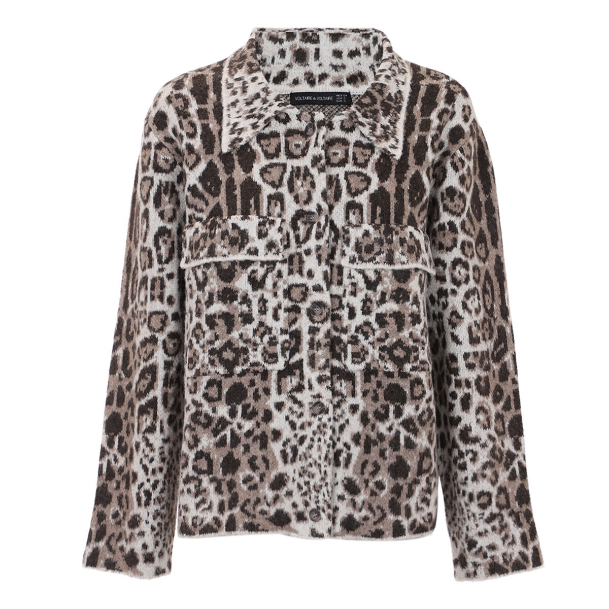 C&aacute;rdigan Con Estampado De Leopardo Voltaire & Voltaire Para Mujer Formal image number null