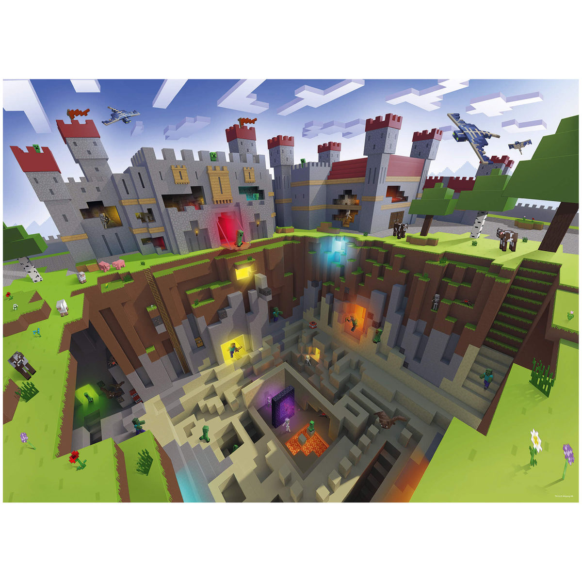 Rompecabezas Infantil Minecraft Cutaway 300 Piezas Xxl Ravensburger image number null