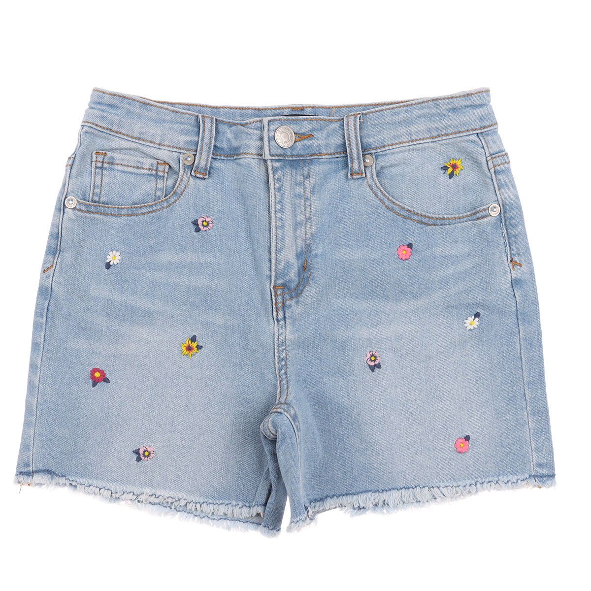 Short Mezclilla Bordado Flores Casual Jeanious Ni&ntilde;a image number null