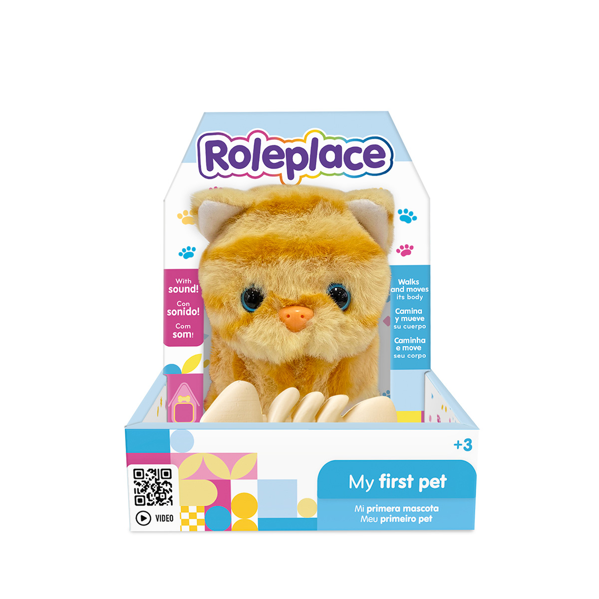 Roleplace Gato De Peluche Con Movimiento Y Sonido image number null