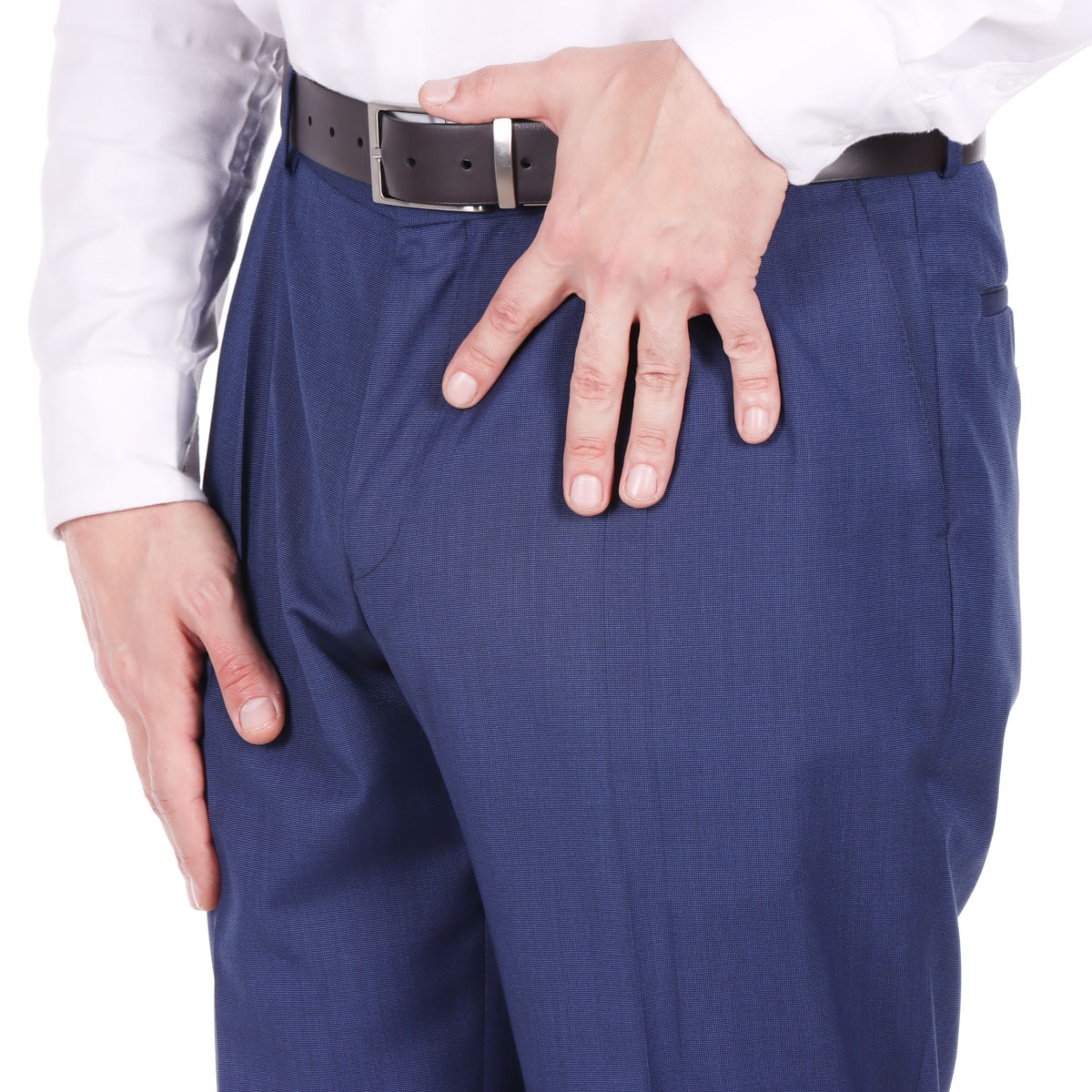 Pantal&oacute;n de Vestir Hombre Carlo Corinto Azul image number null