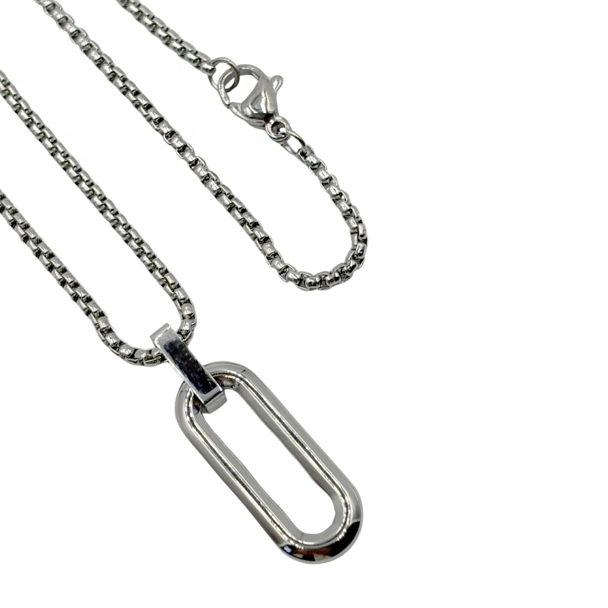 Cadena Eslab&oacute;n Rectangular Aktuales para Hombre image number null
