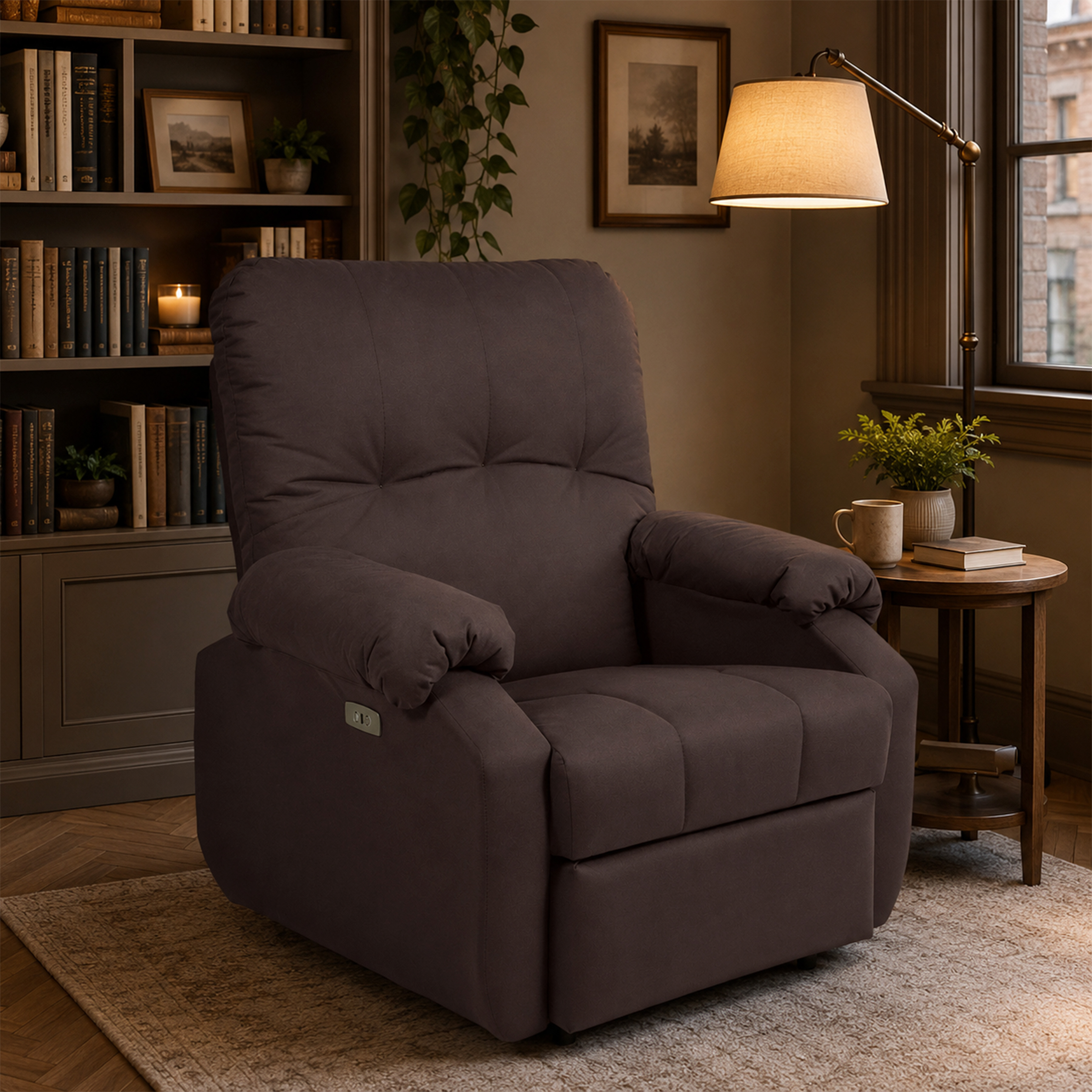 Sill&oacute;n Reclinable El&eacute;ctrico Hugo Violanti image number null