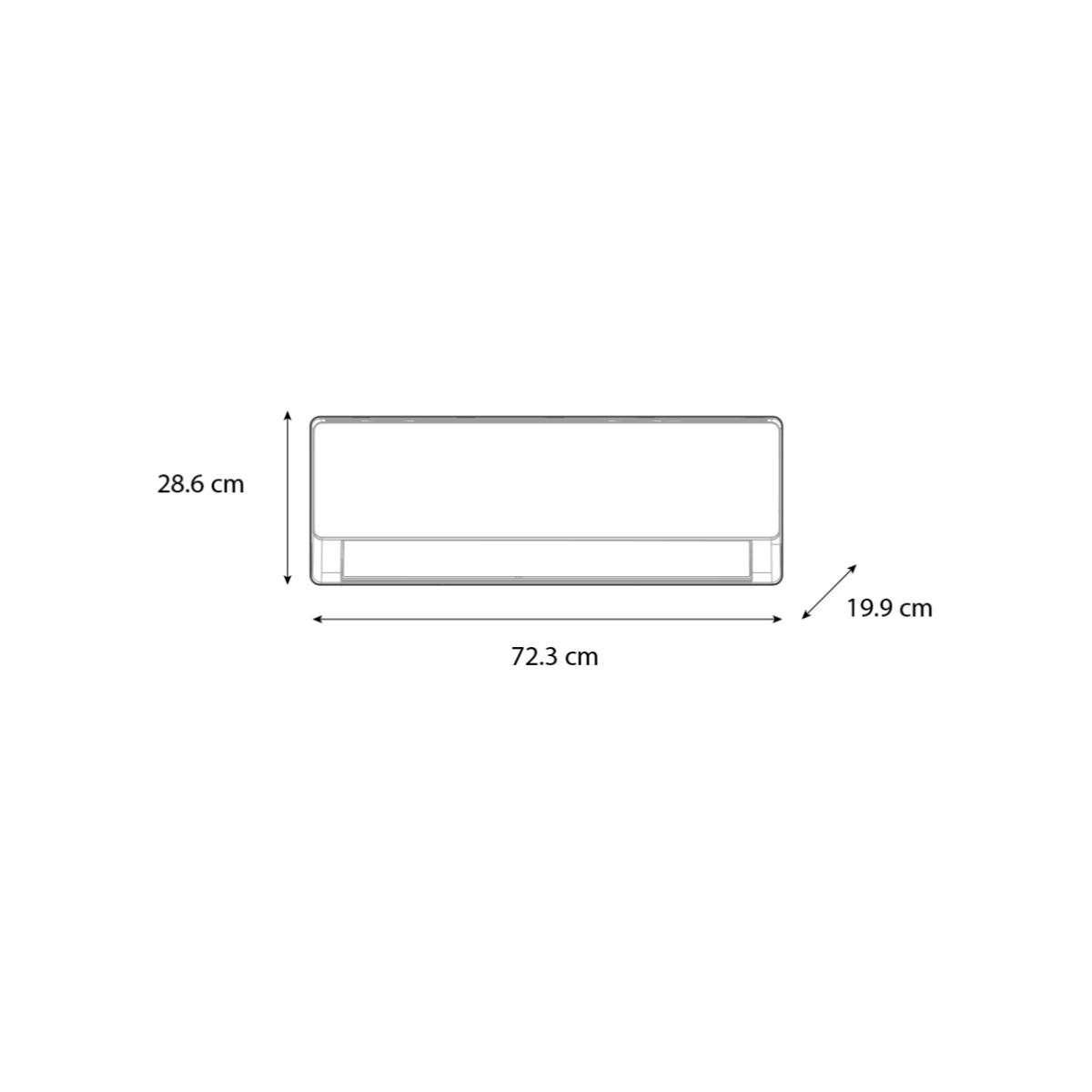 MINISPLIT MIDEA ONOFF 12BTU FC 220V MAS12H2EFR image number null