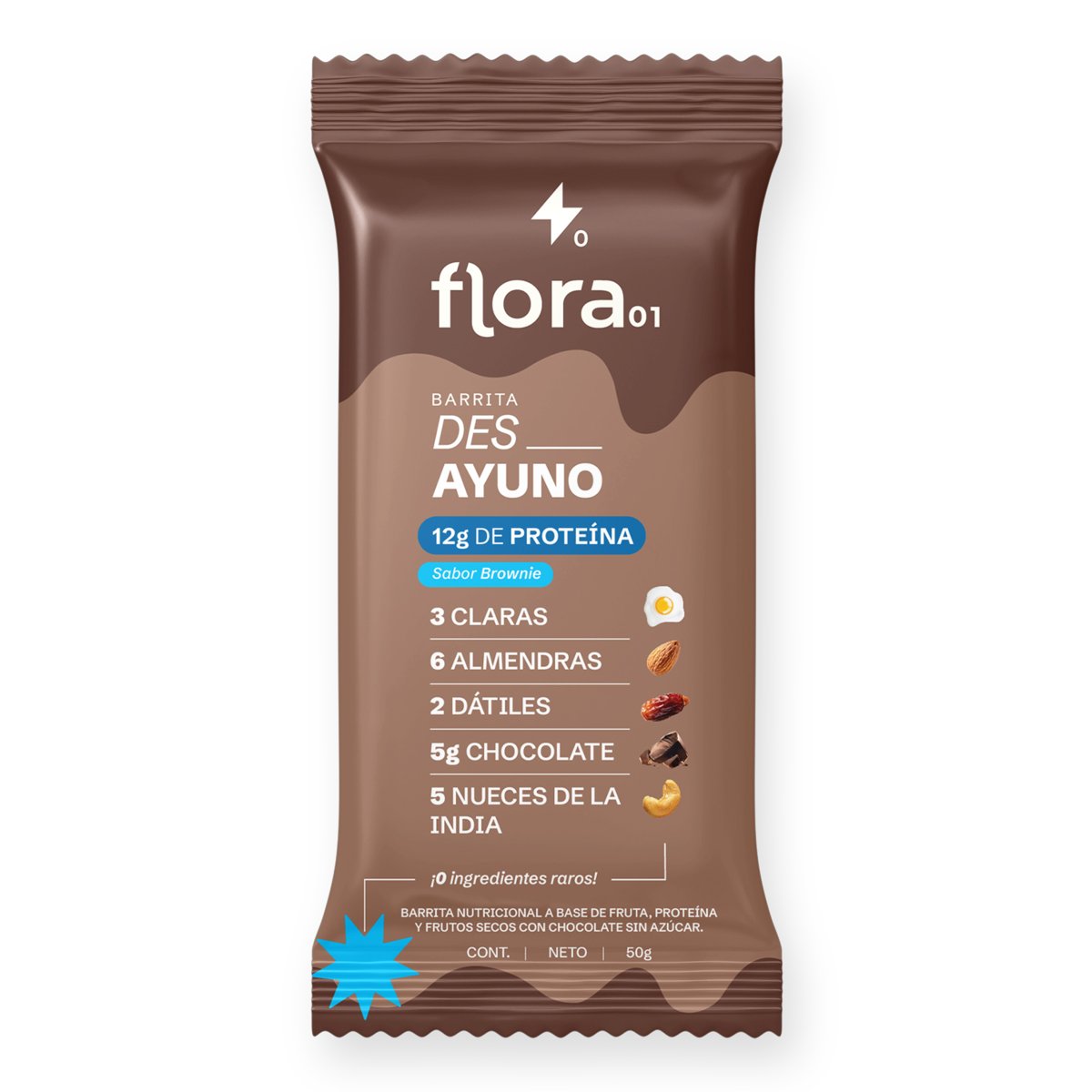 Barra Desayuno Brownie Flora01 50 g image number null