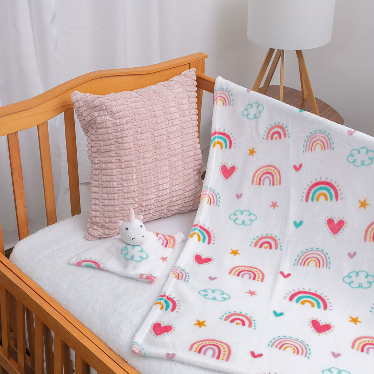 Cobertor Estampado con Mu&ntilde;eco Baby Mink image number null