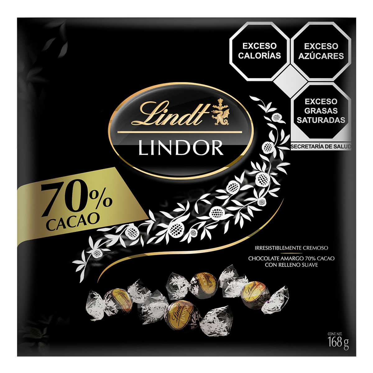 Caja de Chocolates Lindt 70% Cacao 168 g image number null