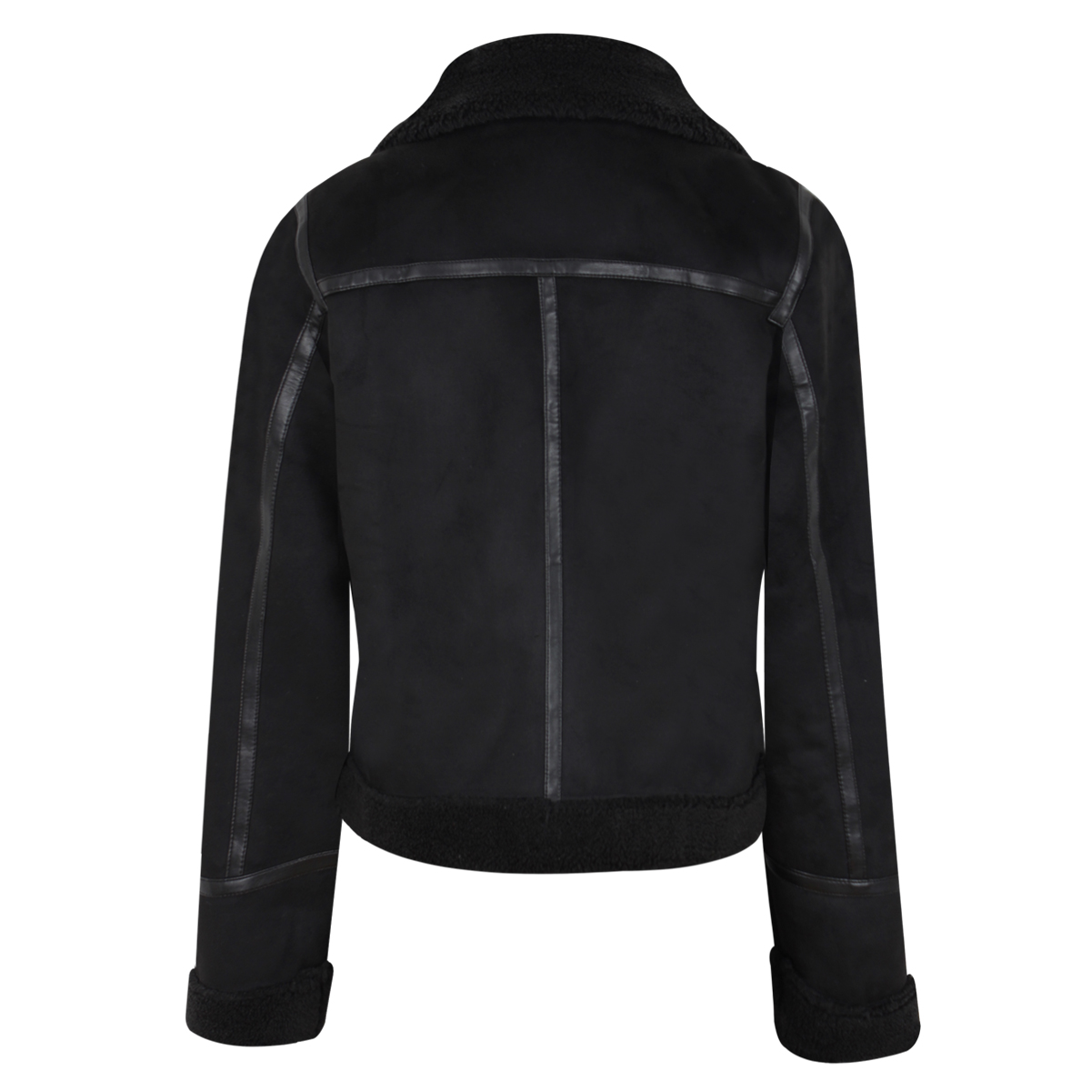Chamarra tipo aviador con borrega para Mujer Petite JUST BY BASEL image number null