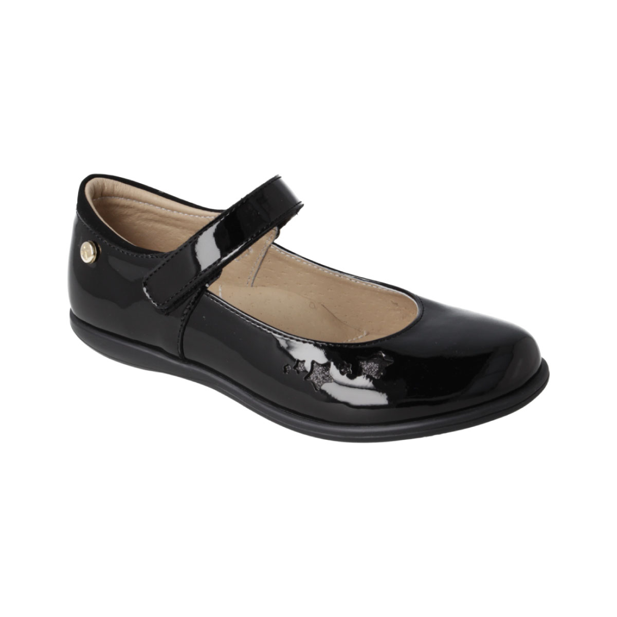 Zapato Escolar Con Velcro 18-22 Negro Karsten image number null