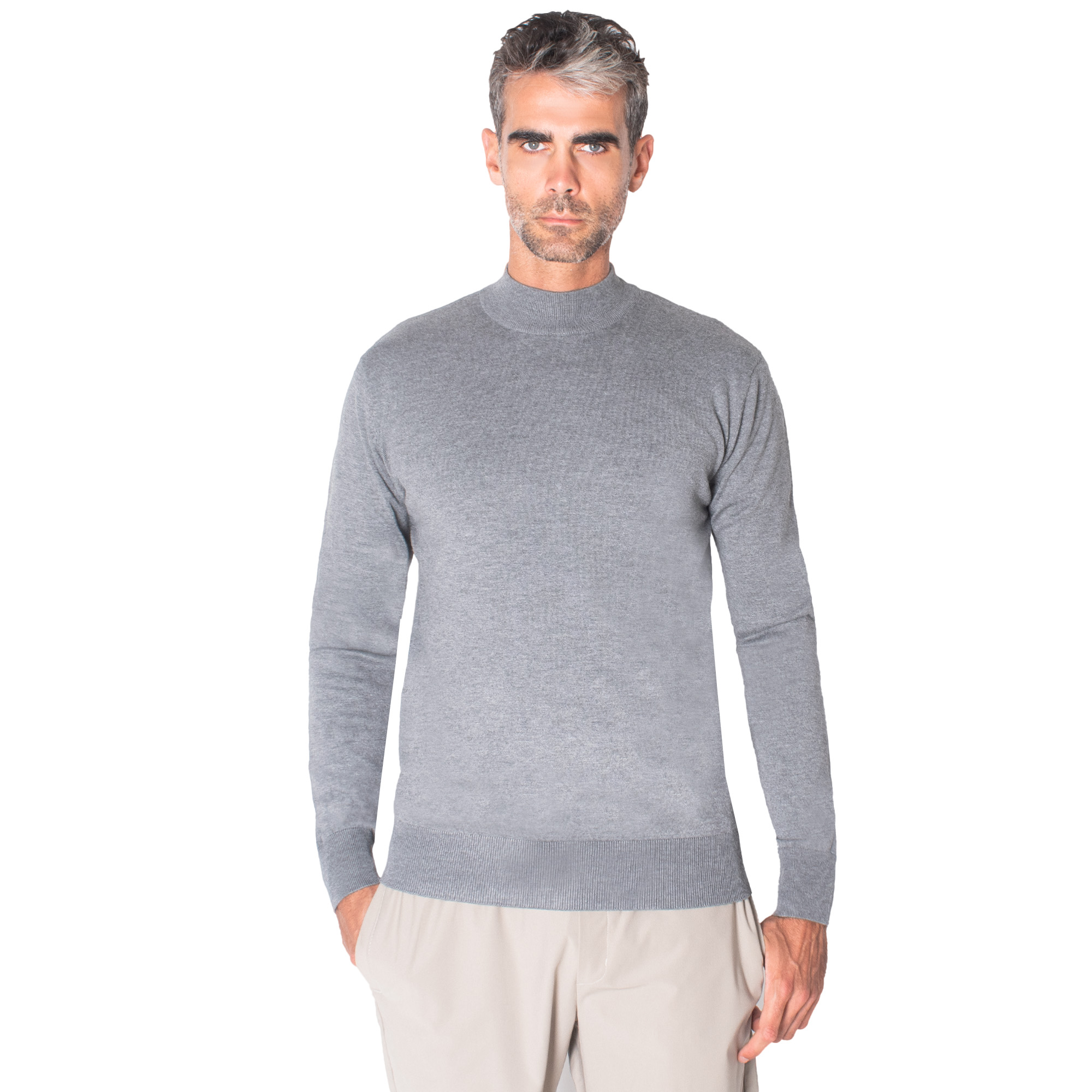 Su&eacute;ter Cuello Mock Generra Regular Fit para Hombre image number null