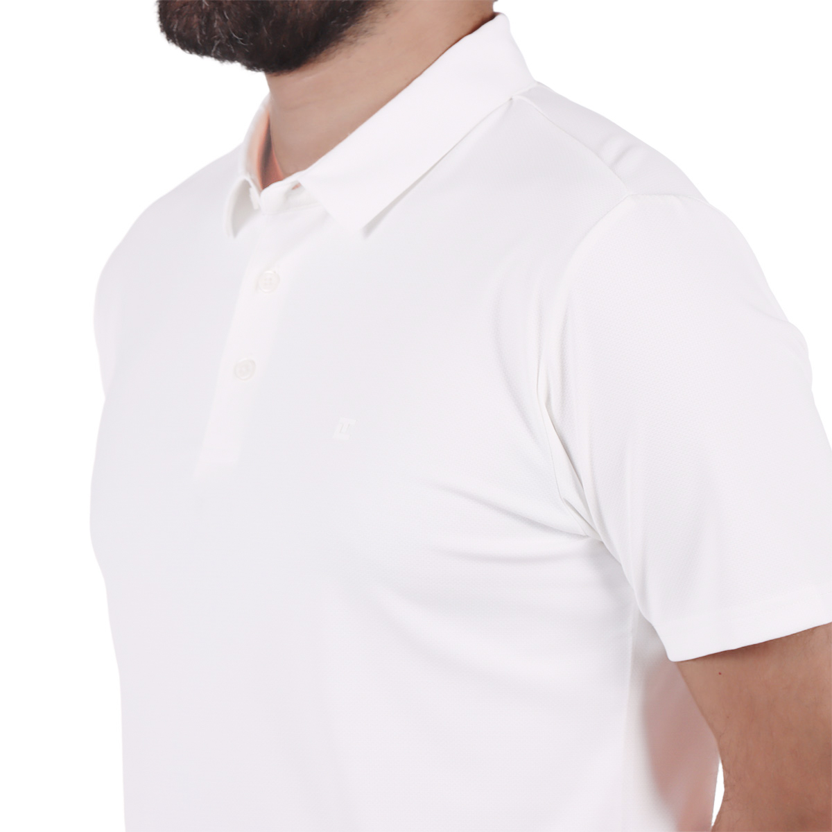Playera Polo Blanca Manga Corta Ted Lapidus para Hombre image number null