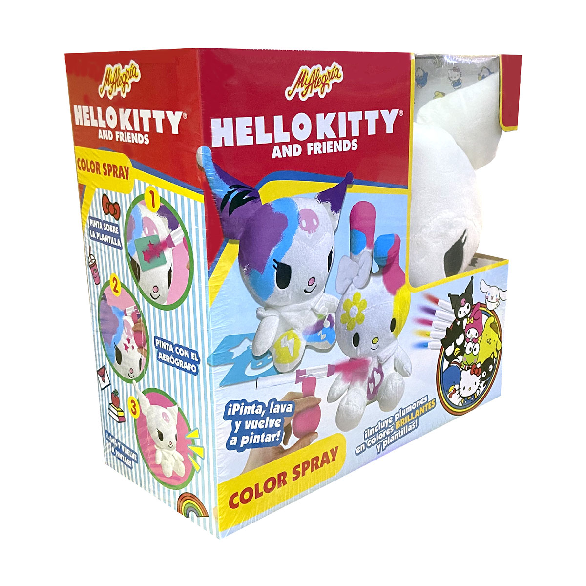 Set Peluche Color Spray kuromi Hello Kitty and Friends Mi Alegr&iacute;a image number null