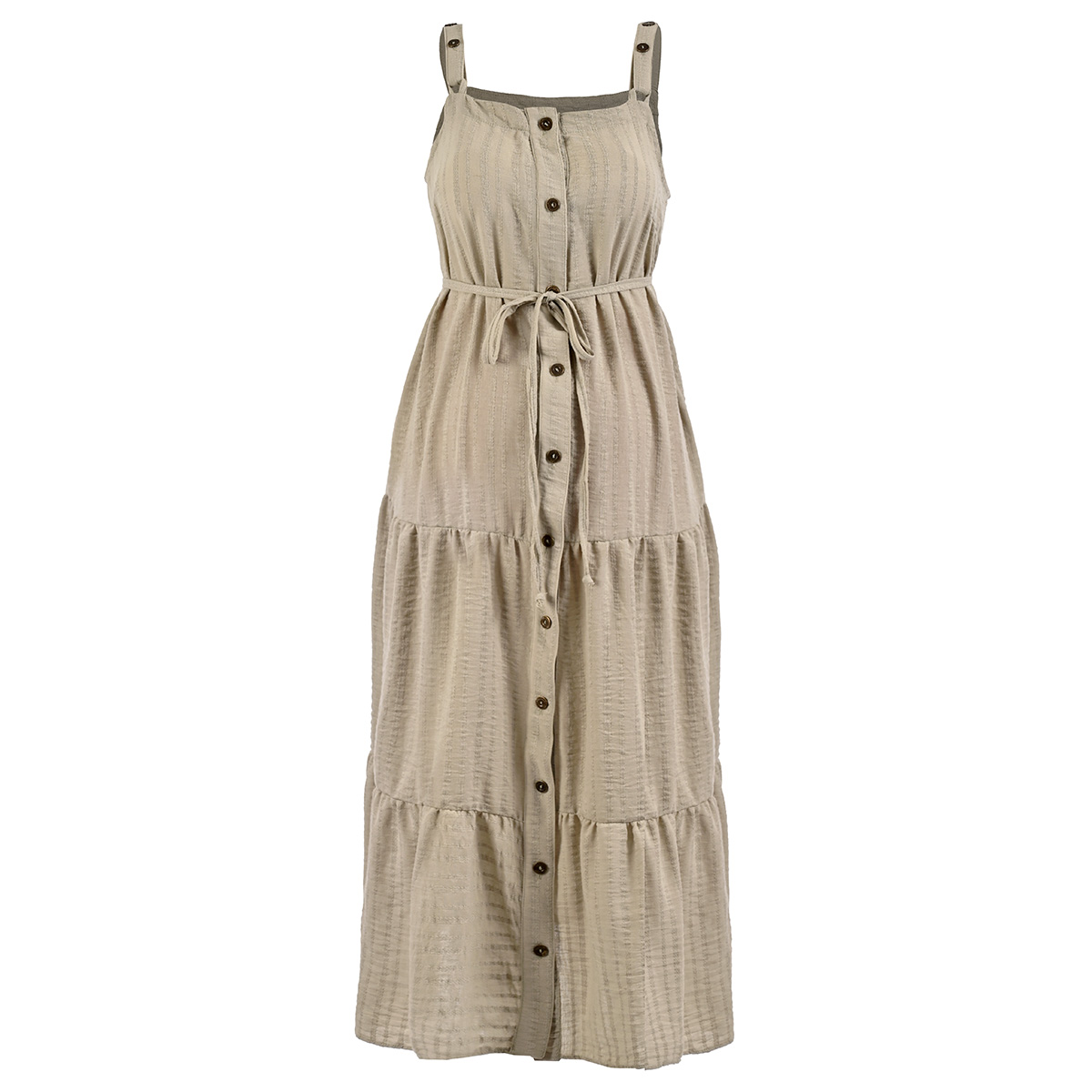 Maxi vestido de maternidad liso para mujer Noori. image number null