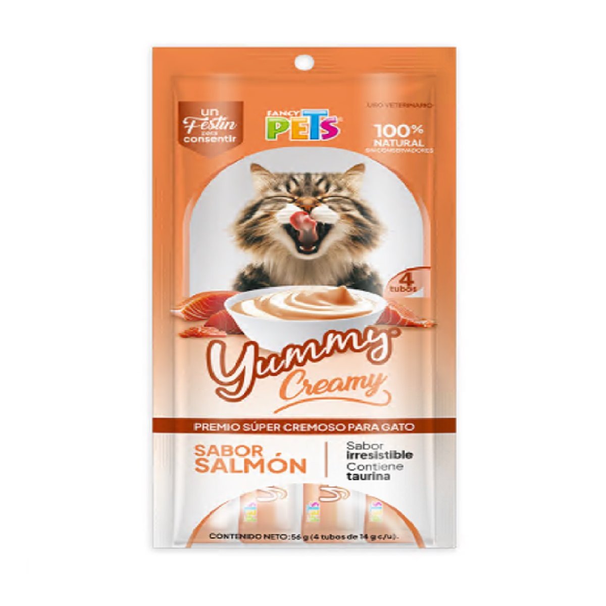 Yummy Creammy Para Gato Salm&oacute;n image number null