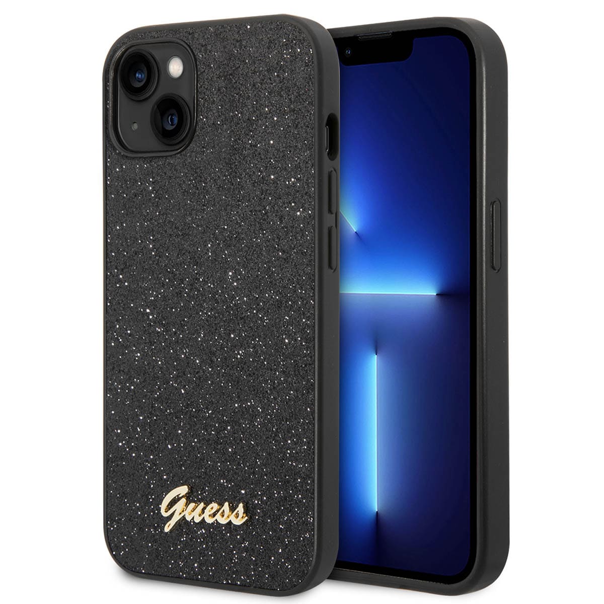 Funda Guess Glitter Flakes Negro para iPhone 14 Plus image number null