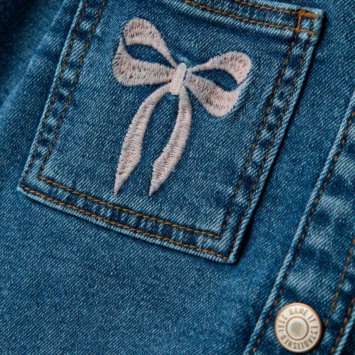 Chamarra Denim con Bolsillos Name It para Ni&ntilde;a image number null