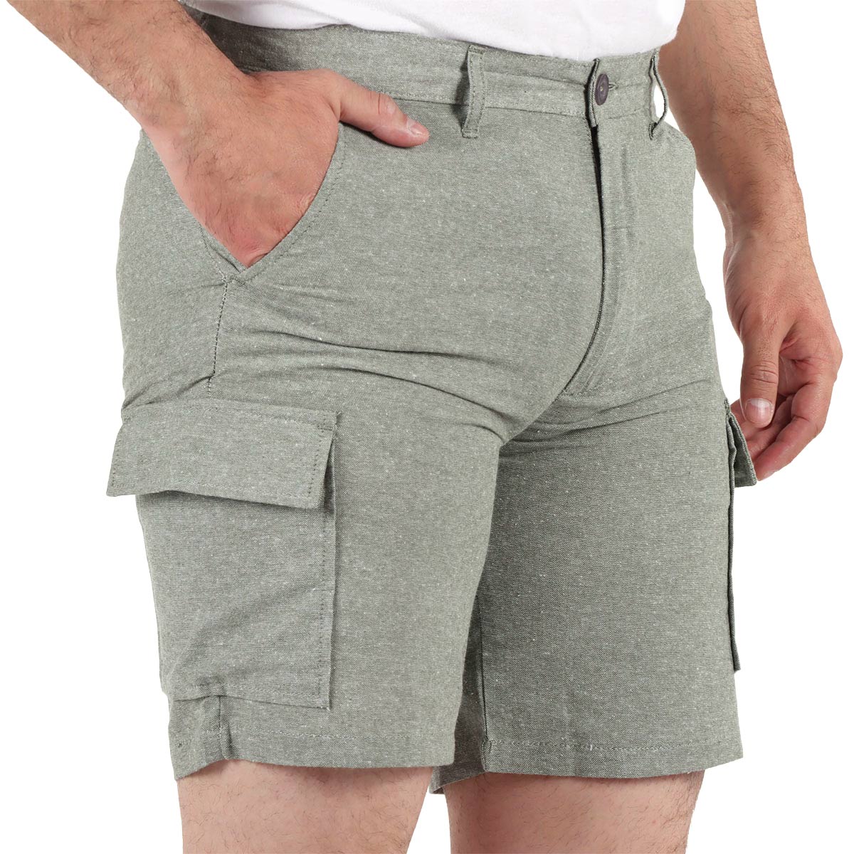 Bermuda Bolsillos Cargo Olivo Ted Lapidus para Hombre image number null