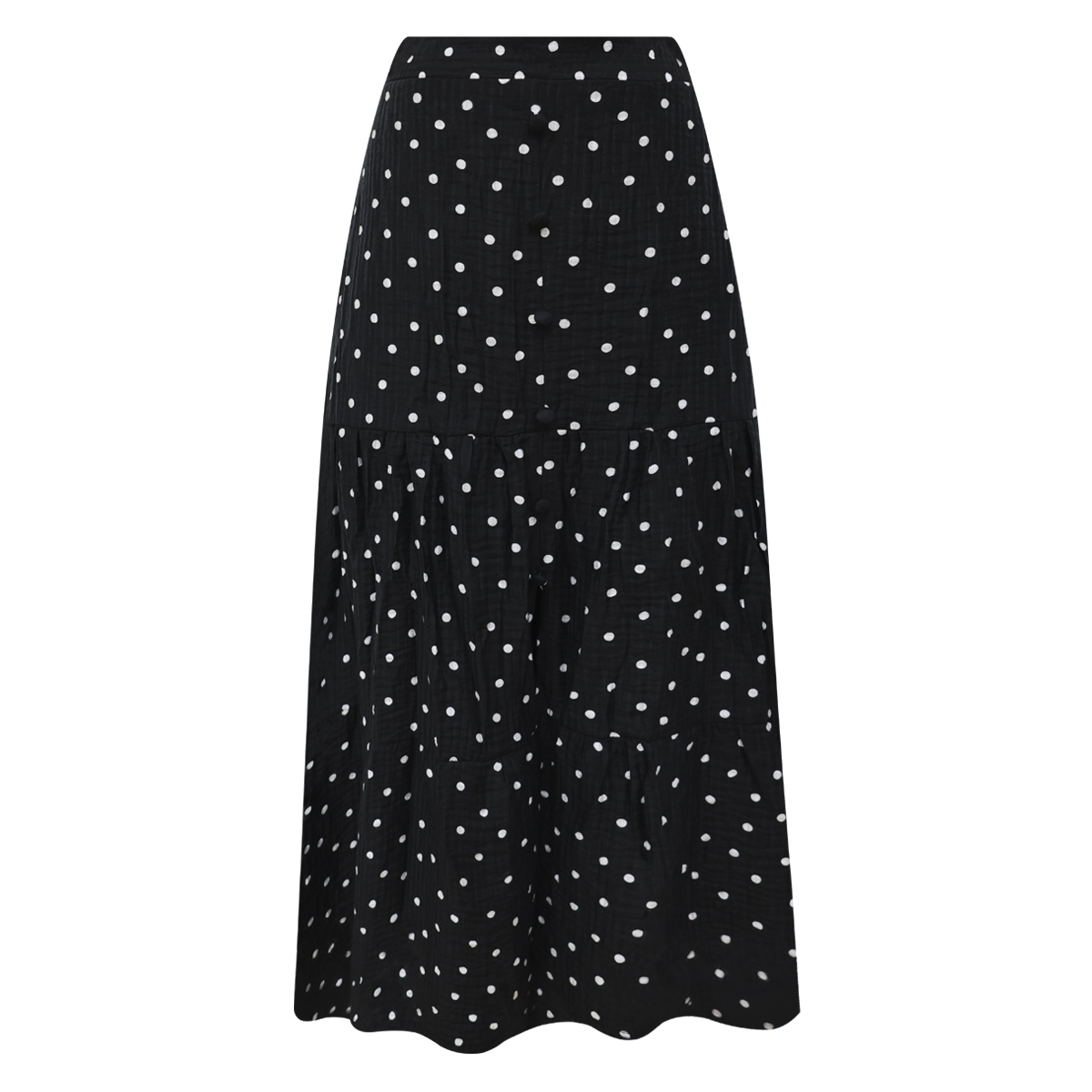 Falda escalonada con estampado "Polka Dot" para Mujer Petite JUST BY BASEL image number null