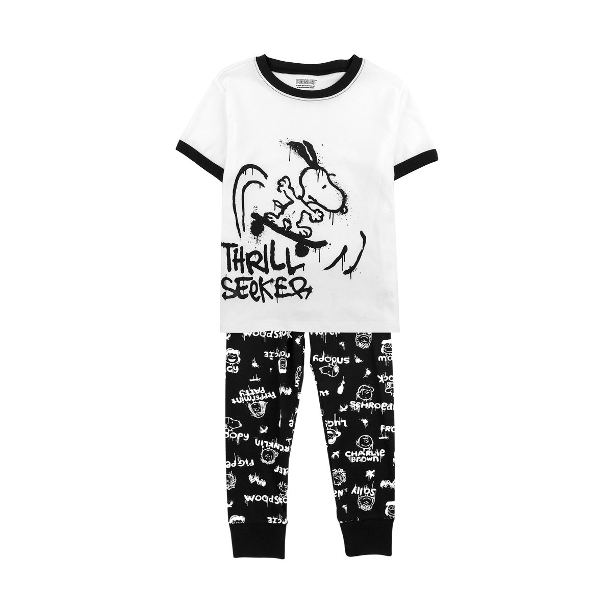 Pijama de Playera y Pantal&oacute;n Cardigan Baby Creysi con Dise&ntilde;o Snoopy para Ni&ntilde;o image number null