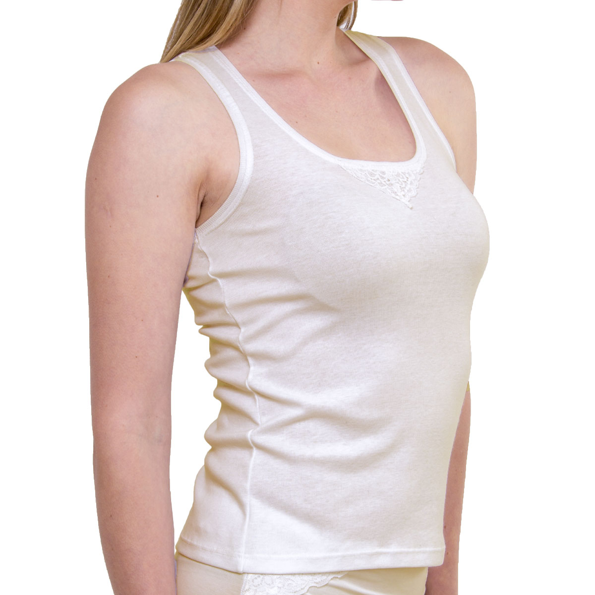 Camiseta Rib Sin Mangas Oscar Hackman para Mujer image number null