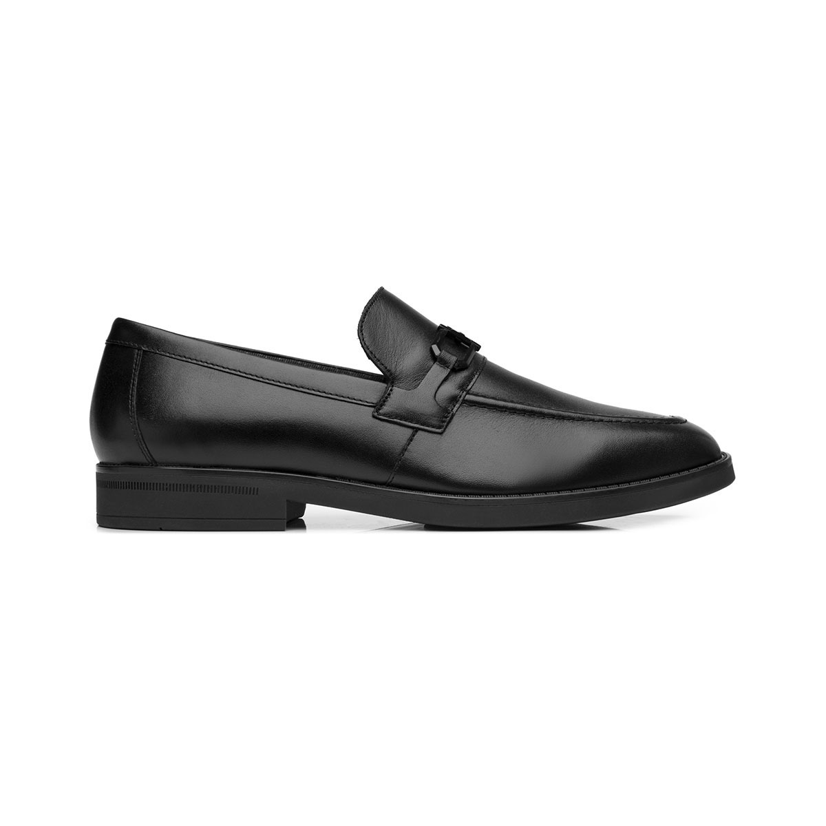 Mocas&iacute;n en Piel Flexi Negro con Herraje para Hombre image number null