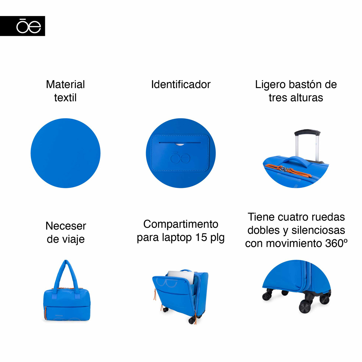 Set de Viaje Cloe Ss Mex Lya Azul image number null
