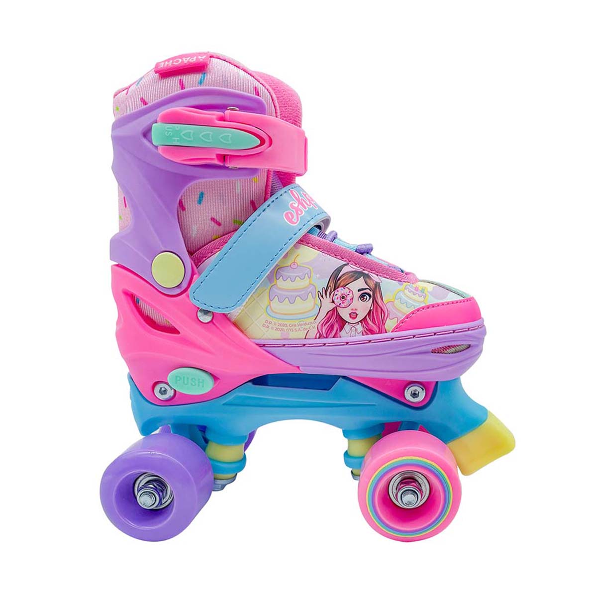 Patines Ajustables Quad Mis Pastelitos Flying Wheel image number null