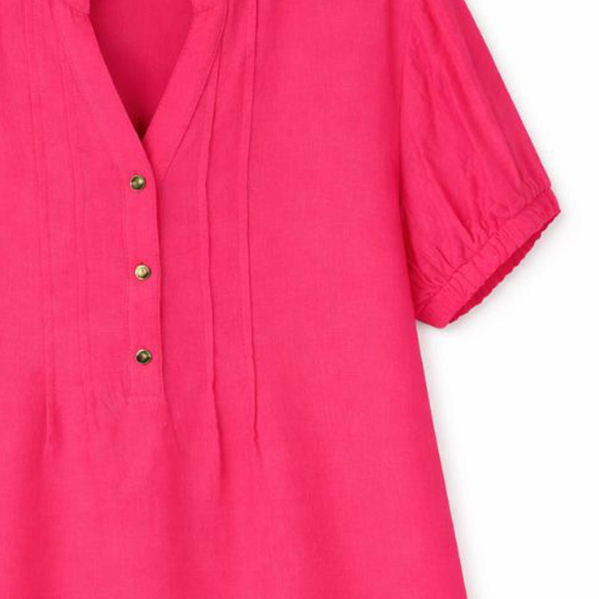 Blusa Lisa Manga Corta Anne Klein Para Mujer image number null