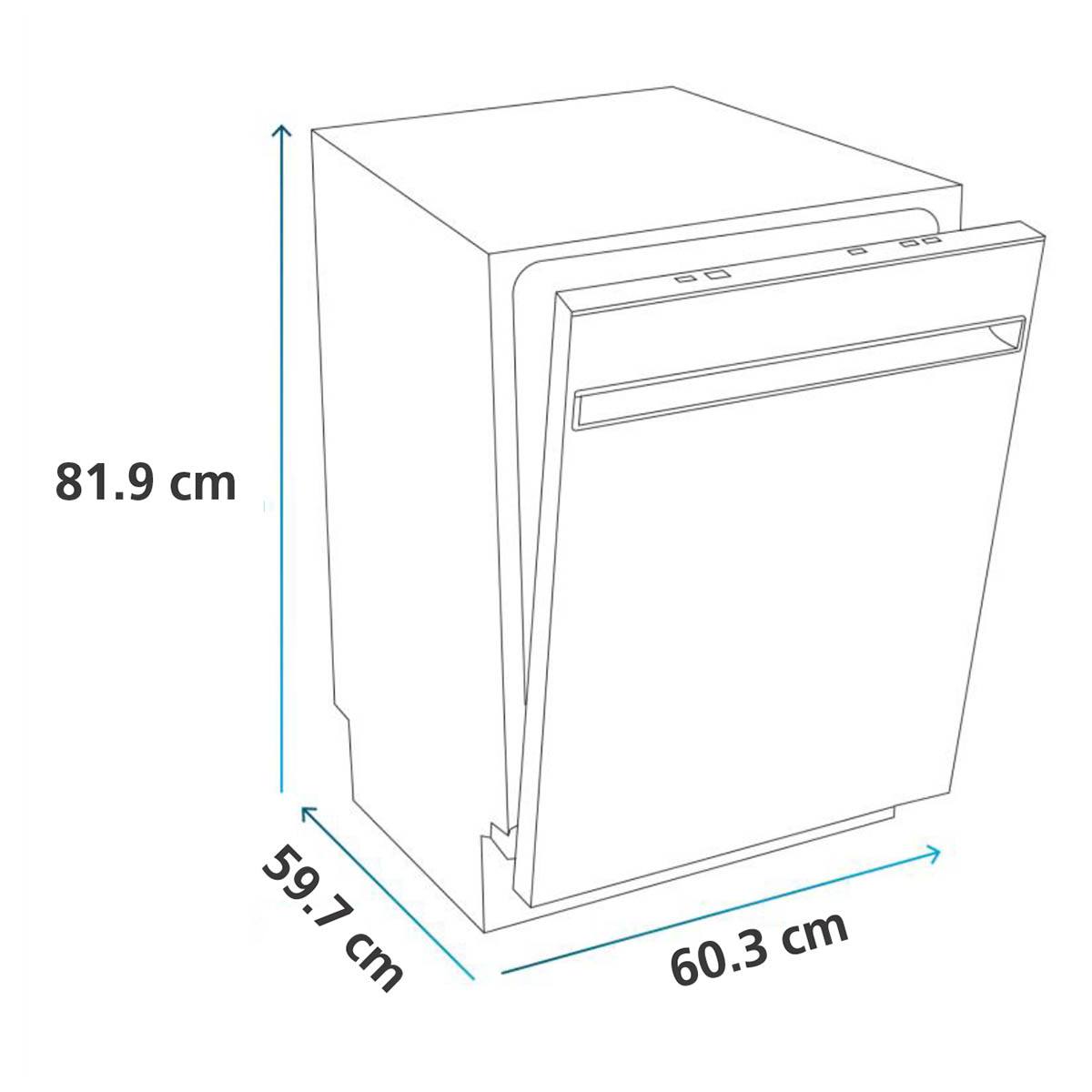 Lavavajilla Empotrable Mabe 12 Serv Dm1260tpss Inox image number null