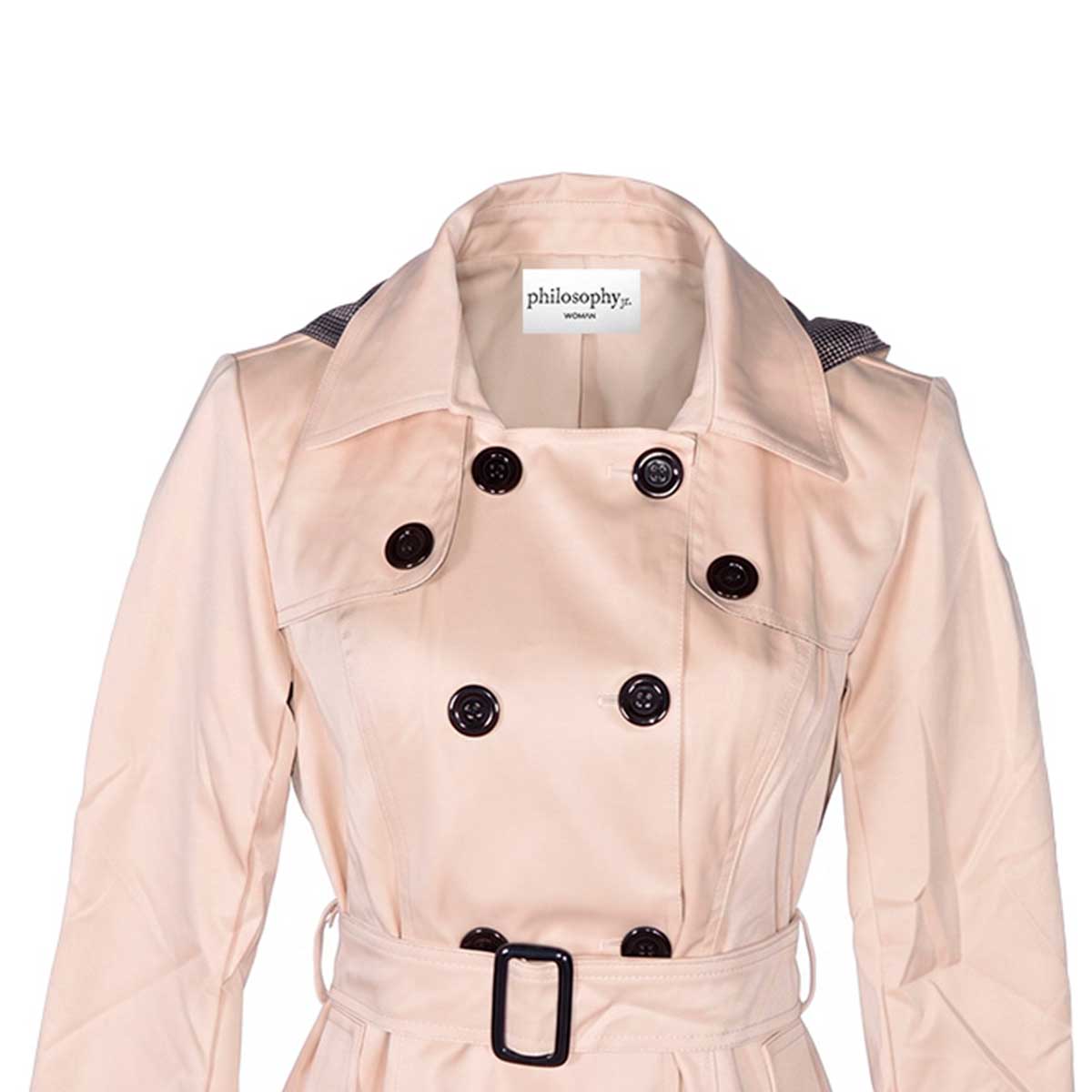 Gabardina Con Cintur&oacute;n Davinchy Para Mujer Casual image number null
