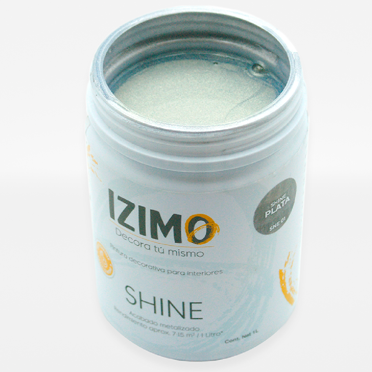 Pintura Texturizada Shine Plata IZIMO image number null
