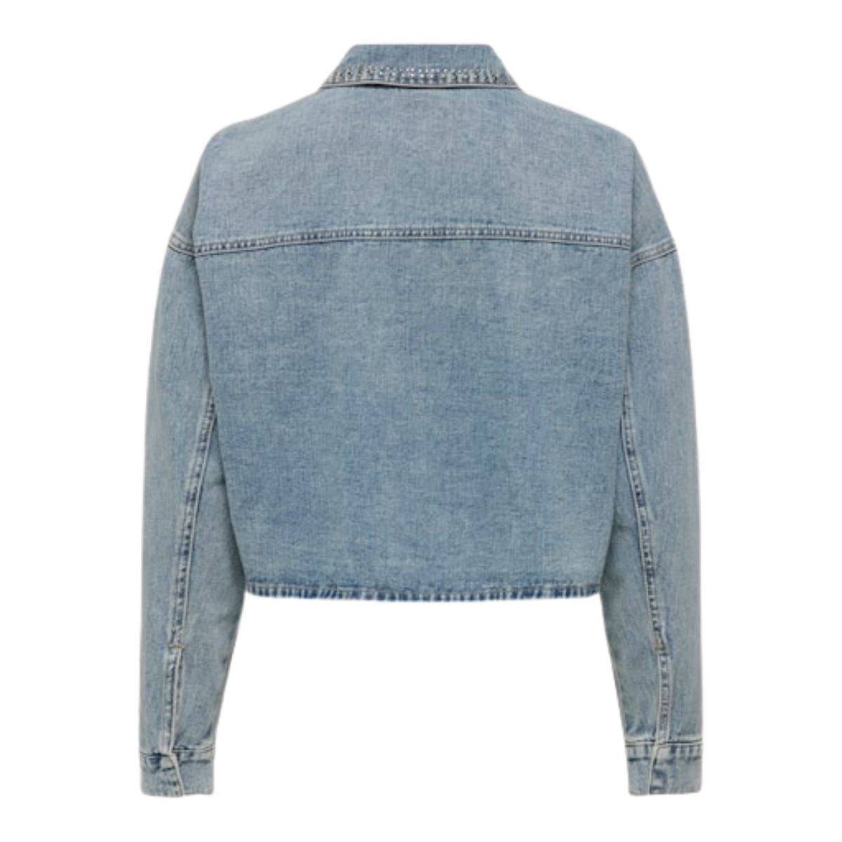 Chamarra demin cropped JDY para Mujer image number null