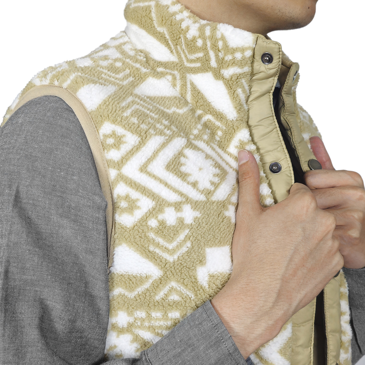 Chaleco Capitonado Doble Vista O'Neill Beige para Hombre image number null