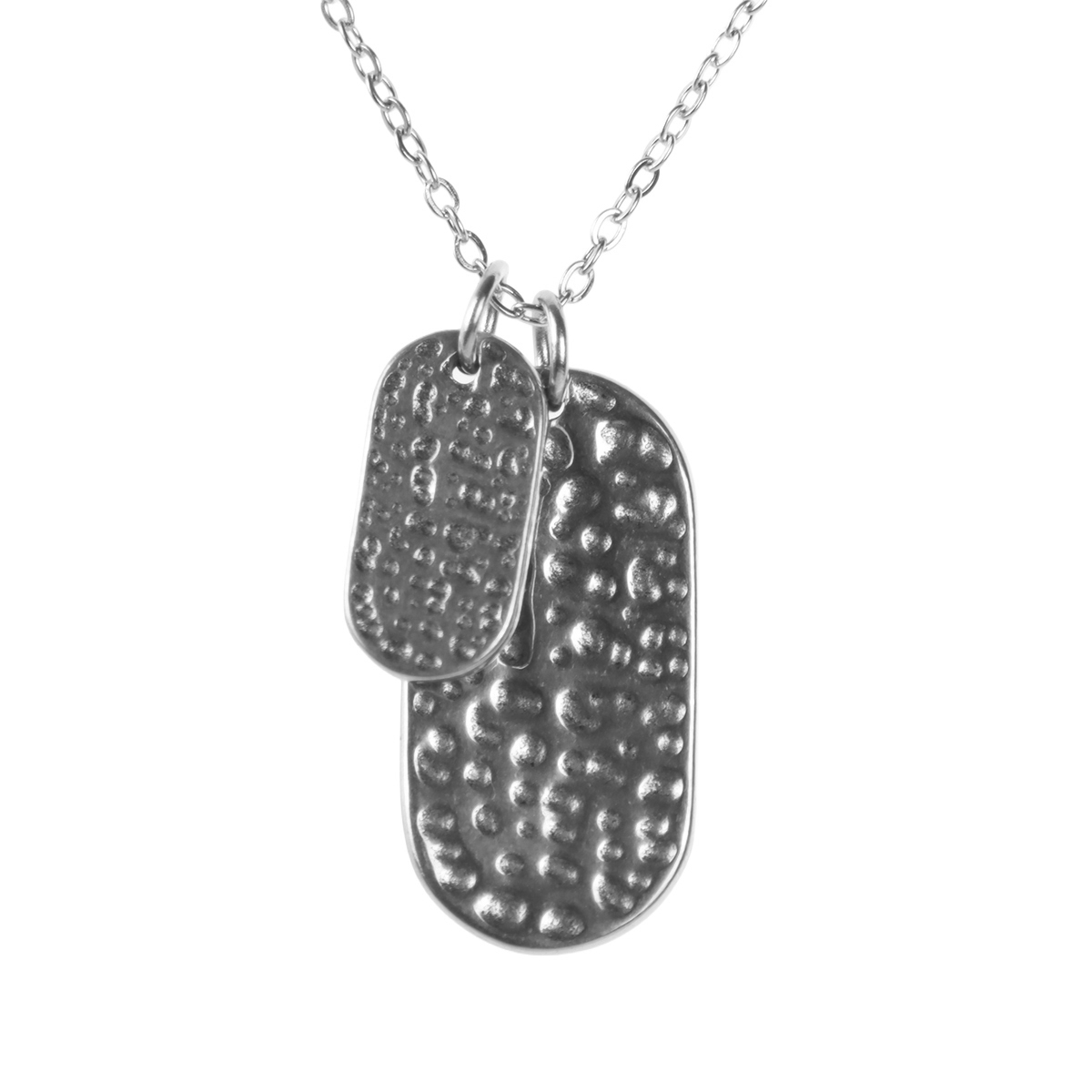 Collar Acero Inoxidable Dog Tag Dijes SAROSA para Hombre image number null