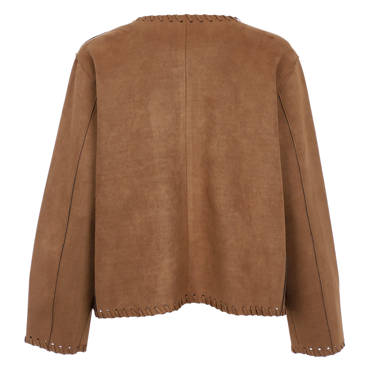Saco Suede Con Botones Life Styler Para Mujer Curvy image number null