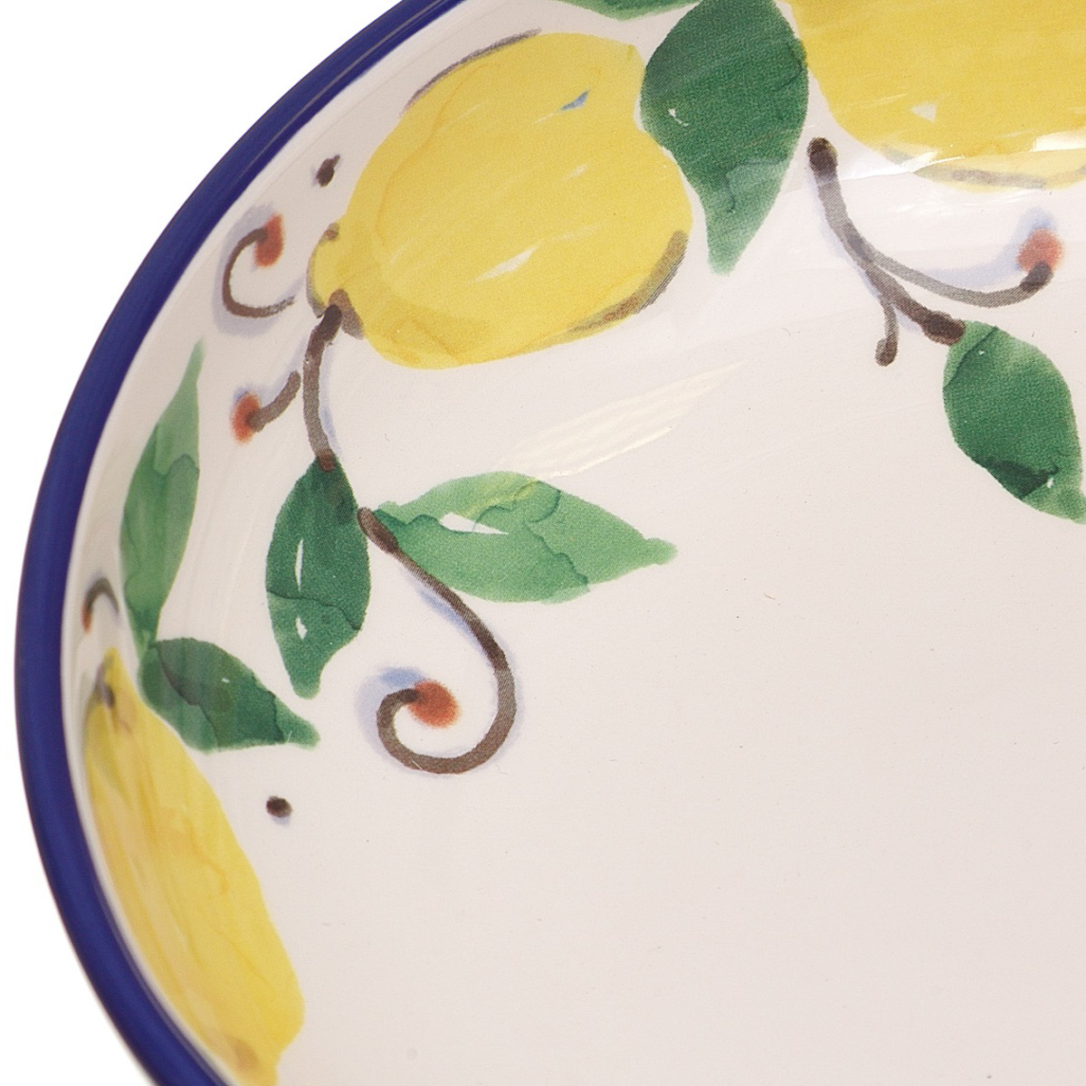Bowl Lemons Folk VINTAGE HOME image number null