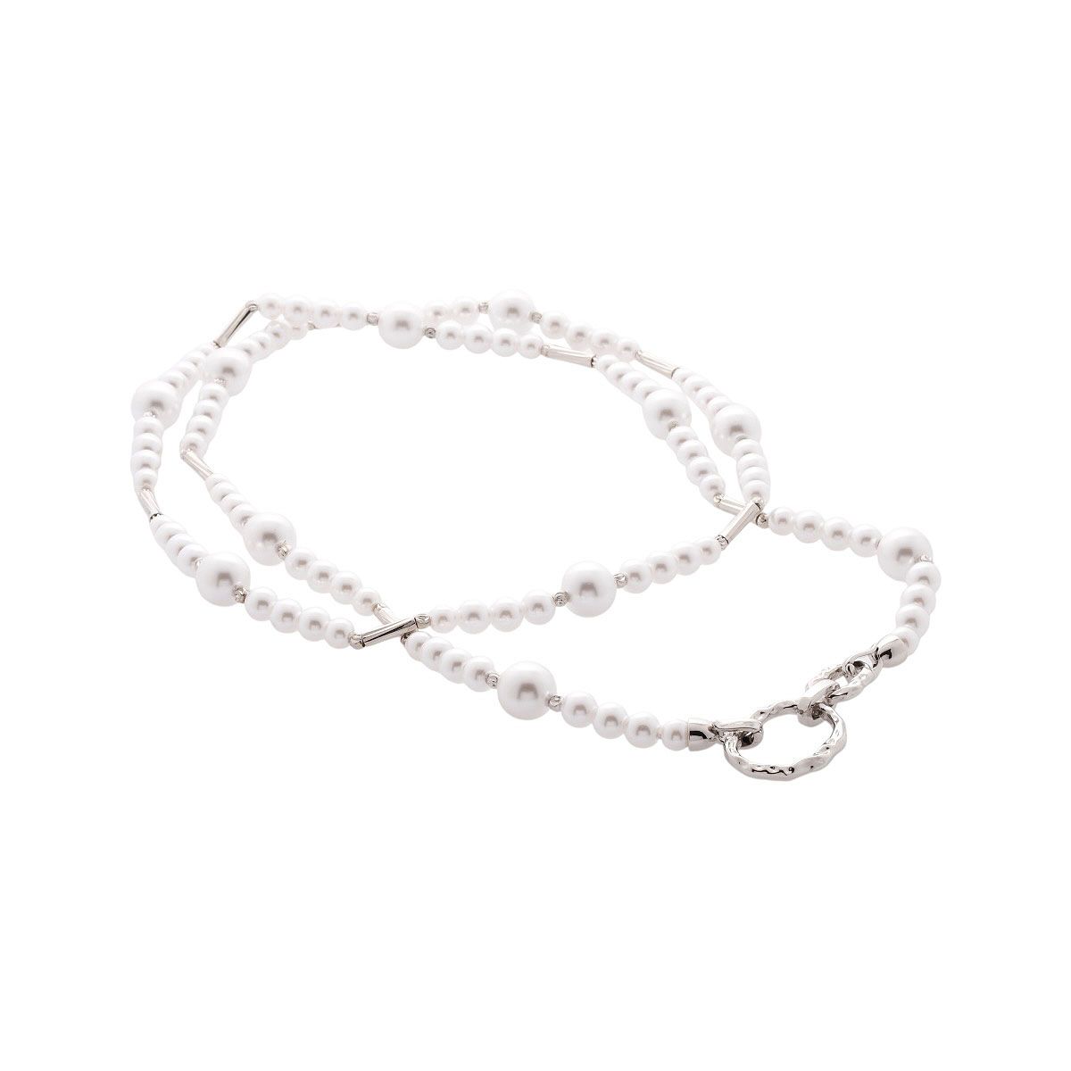 Collar Doble Largo Perla C2C image number null