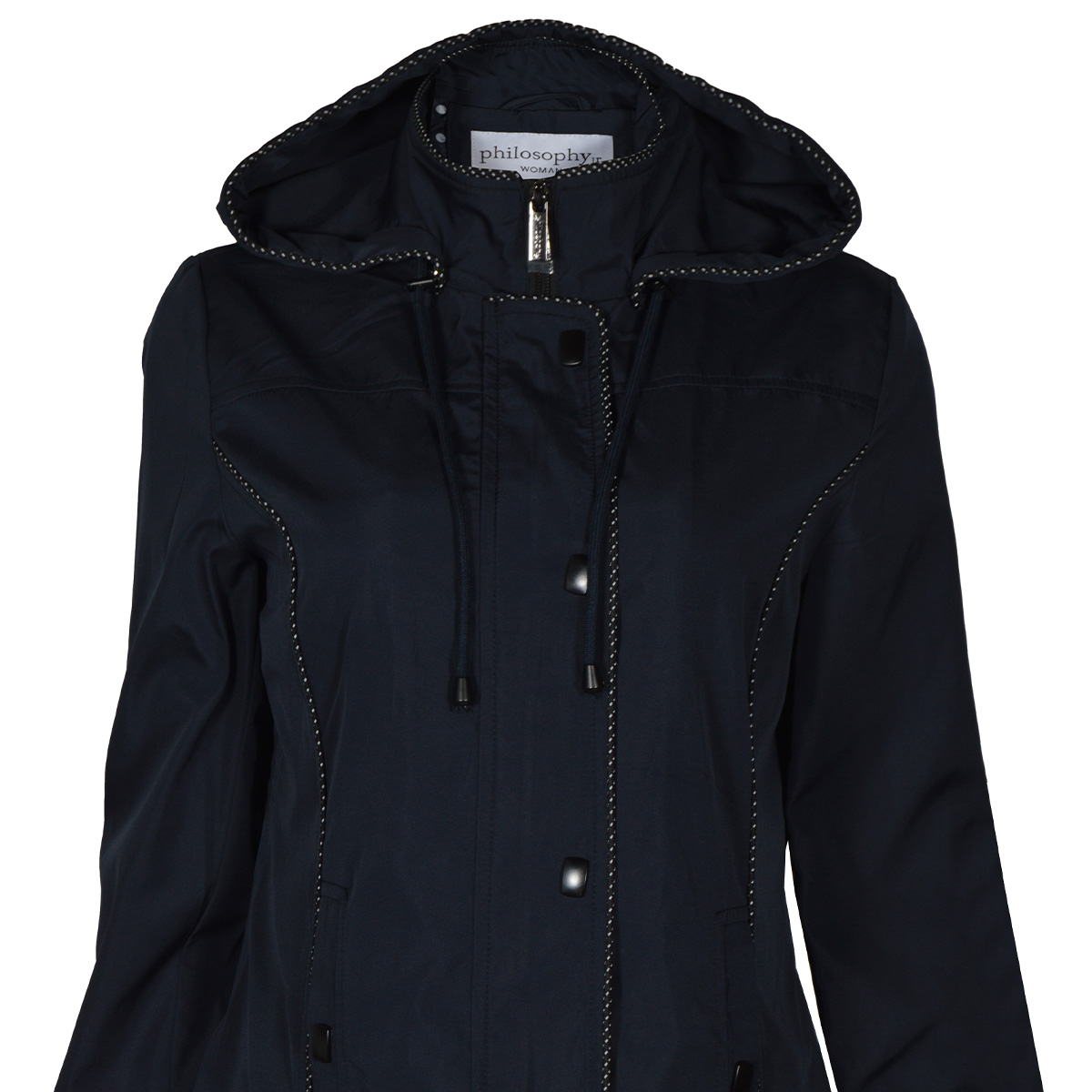 Gabardina tipo sport con capucha Philosophy Woman para Mujer image number null