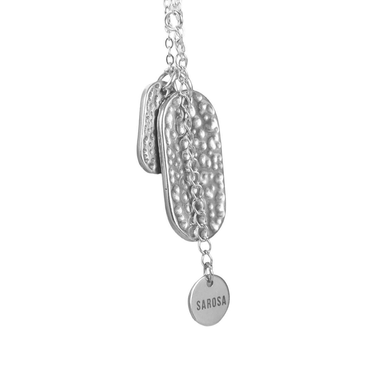 Collar Acero Inoxidable Dog Tag Dijes SAROSA para Hombre image number null