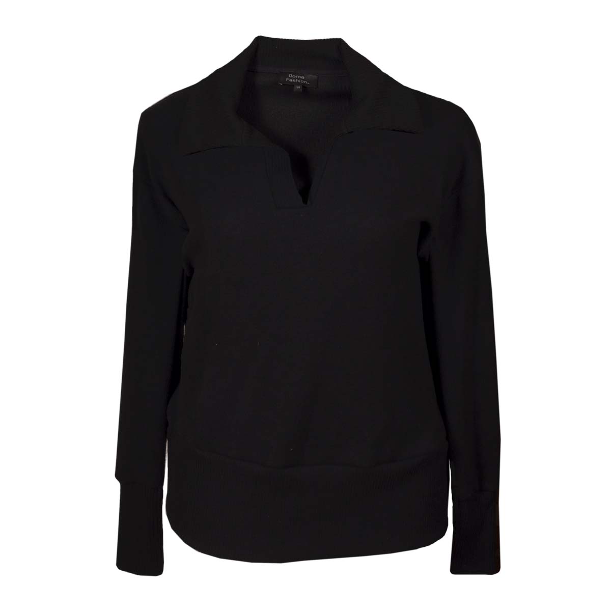 Su&eacute;ter Tipo Sobrecamisa Con Pu&ntilde;os  Doma Fashion Para Mujer image number null