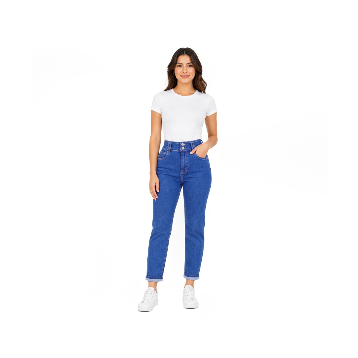 Jeans Tobillero Corte Semi Recto Jean Berona Para Mujer Petite image number null
