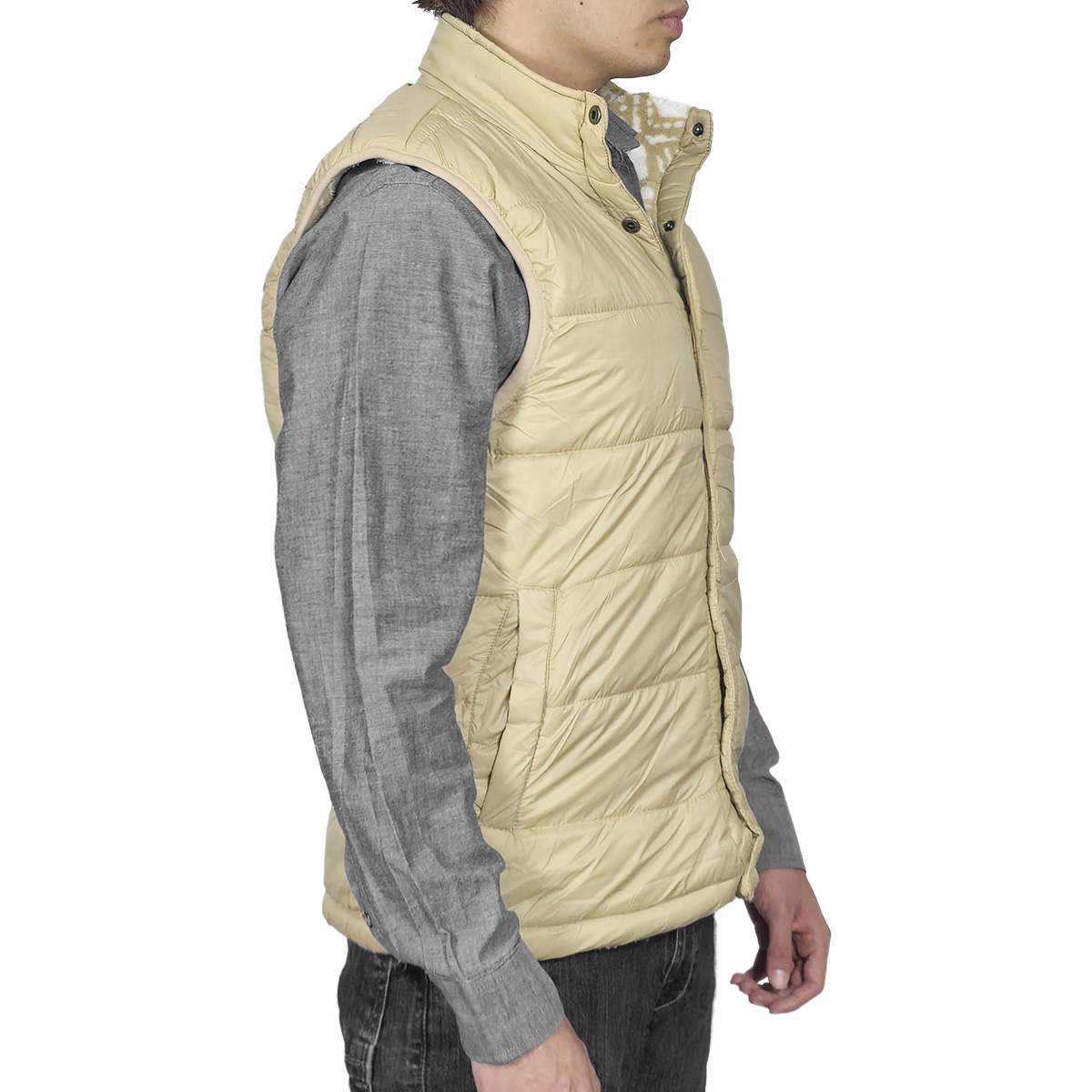 Chaleco Capitonado Doble Vista O'Neill Beige para Hombre image number null