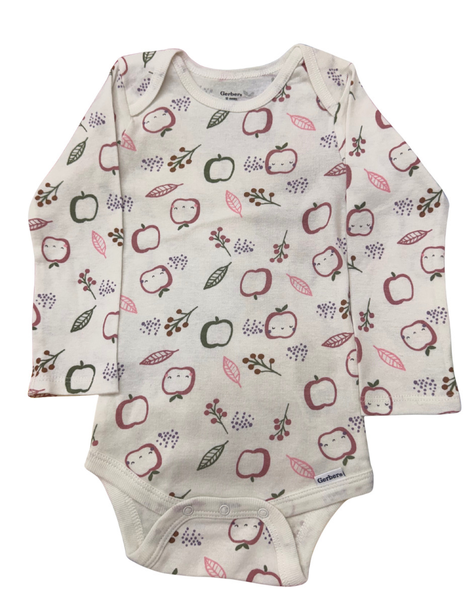 2 Pack Pa&ntilde;aleros con Dise&ntilde;o Manzanas Gerber para Beb&eacute; Ni&ntilde;a image number null