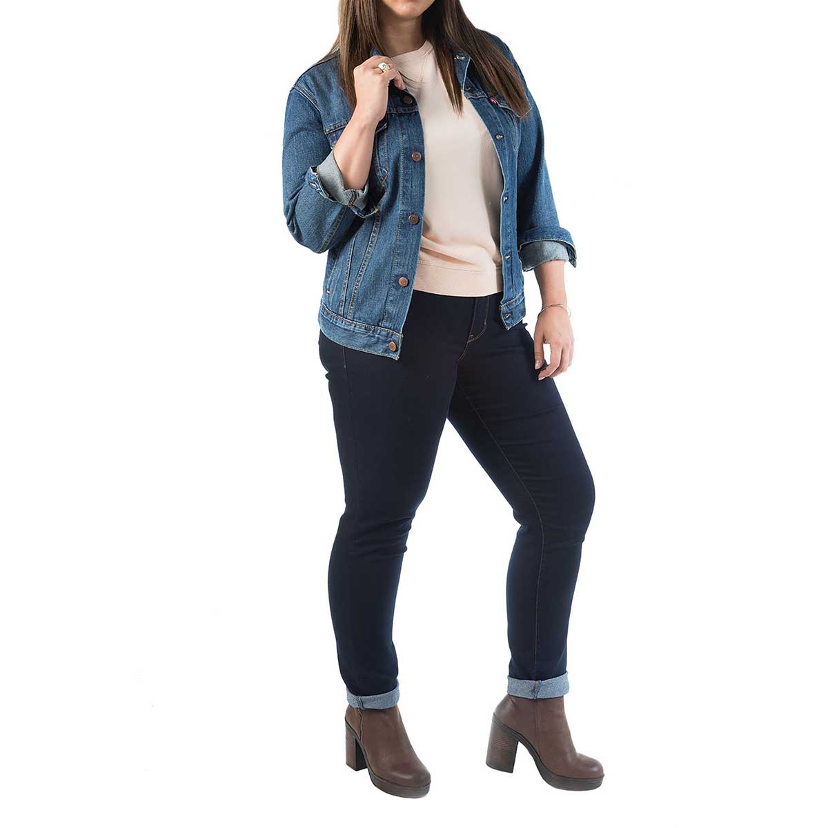 Jeans Tubo Levi's 311 Cintura Media Para Mujer Curvy image number null