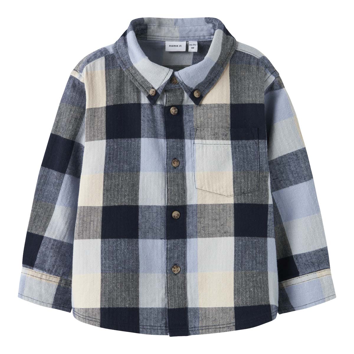 Camisa Larga de Cuadros Name It para Beb&eacute; Ni&ntilde;o image number null