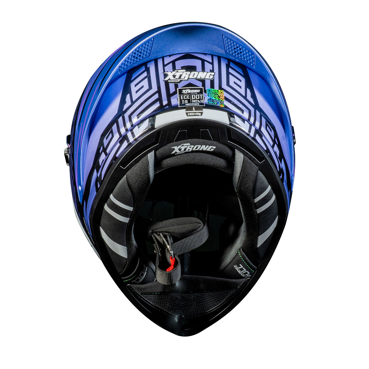 CASCO INTEGRAL XTR-352 R1 STRIKER MORADO BRILLO image number null