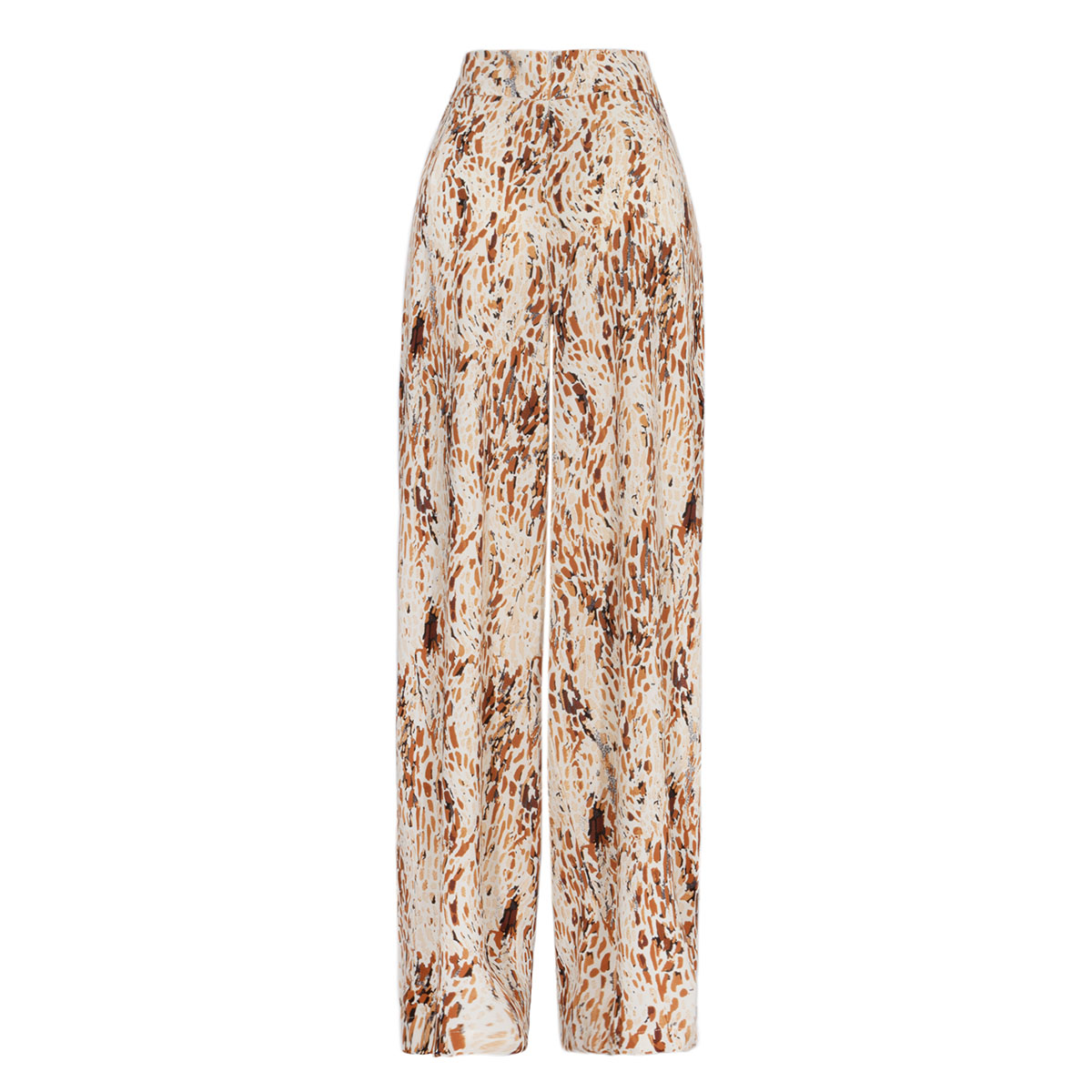Pantal&oacute;n Amplio Estampado Orange Love Para Mujer image number null