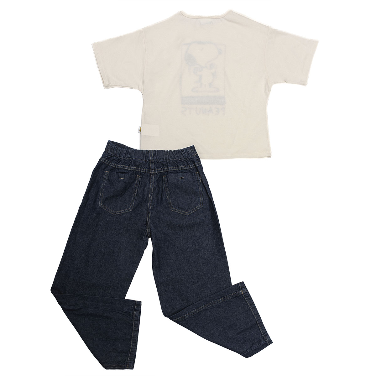 Conjunto de Playera Manga Corta con Pantal&oacute;n con Dise&ntilde;o Snoopy para Ni&ntilde;a image number null
